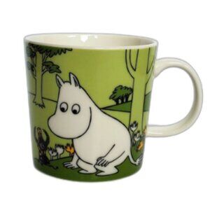 Arabia Moomintroll Grass Green Mug Moomin Classics Finland 10oz